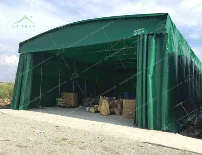 钢架移动伸缩篷房