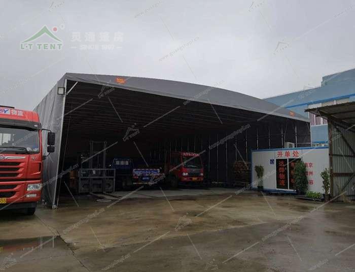 钢架移动伸缩篷房