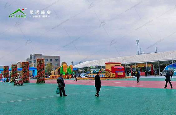 灵通篷房为农高会搭建会展篷房