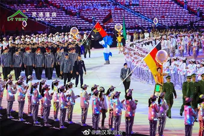 灵通赛事篷房为军运再添色彩