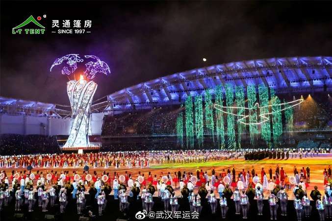 灵通赛事篷房为军运再添色彩