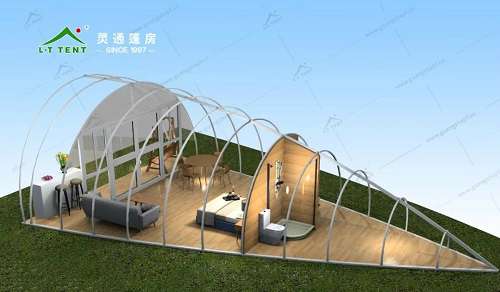 灵通民宿帐篷亮相上海国际篷房展 灵通民宿帐篷亮相上海国际篷房展